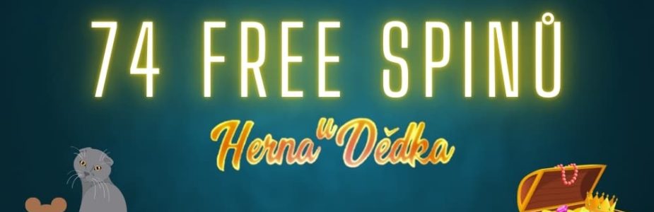 Zahraj si dnešní akce U Dědka a získej až 74 free spinů!