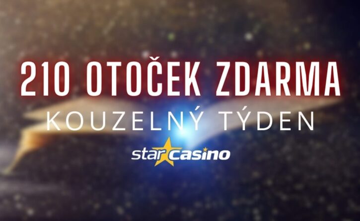 210 free spinů od Star Casina