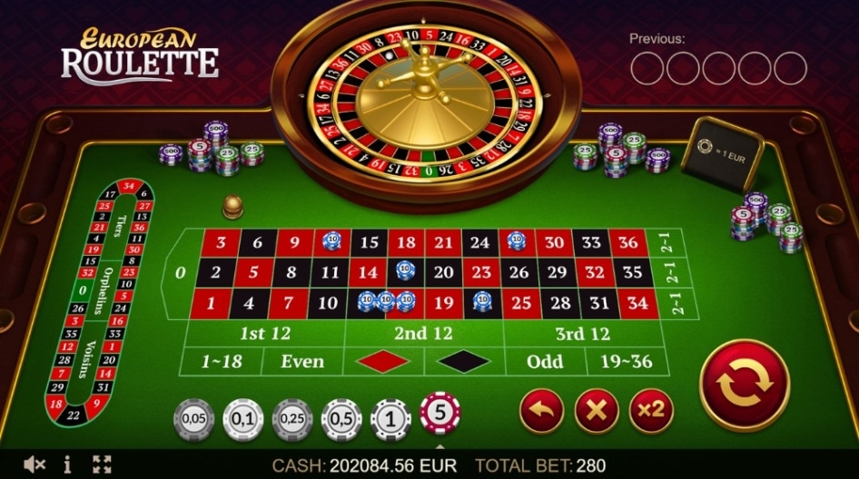 Ruleta Evropská ruleta Evoplay (EvoPlay)