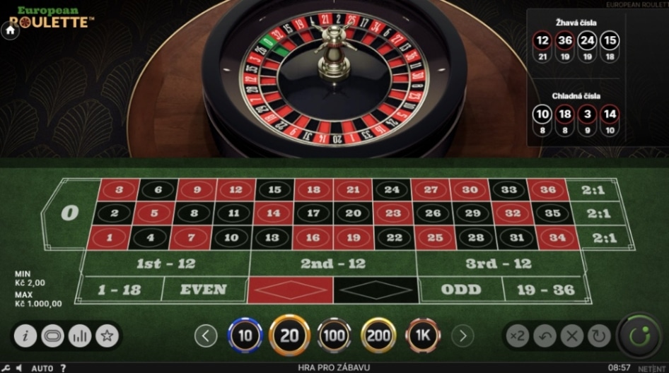 Ruleta Evropská ruleta NetEnt (NetEnt)