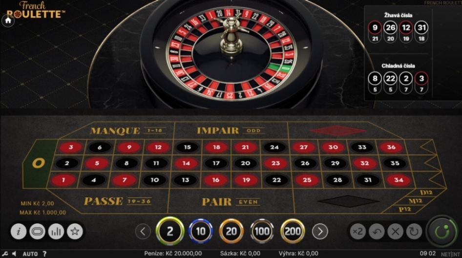 Ruleta Francouzská ruleta NetEnt (NetEnt)