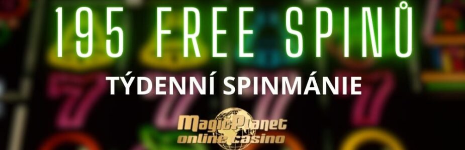 195 free spinů v Magic Planet