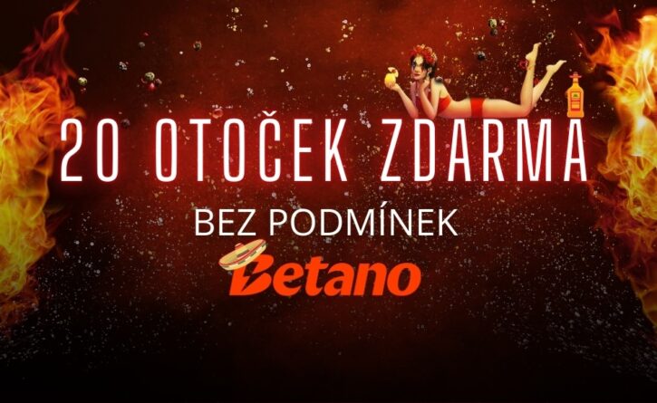 20 spinů bez podmínek u Betana