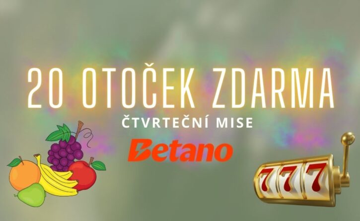 Zůčastni se čtvrteční mise od Betana o 20 free spinů!