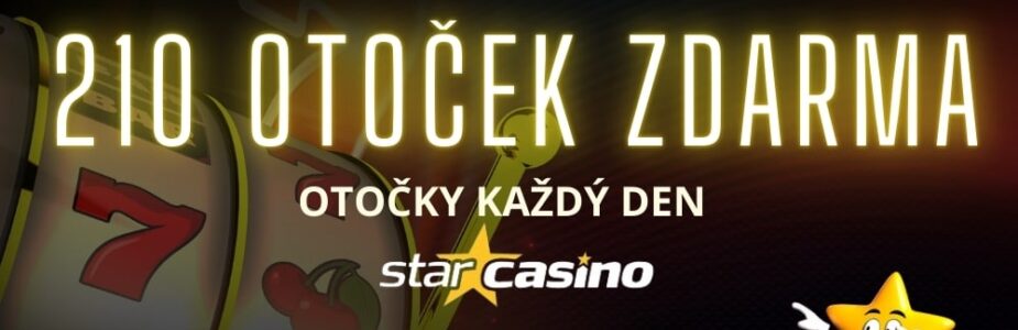 210 free spinů v Star casinu