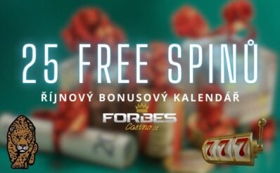 Získej dnes 25 free spinů z Forbes bonusového kalendáře!