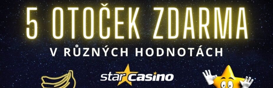 5 free spinů od Star Casina