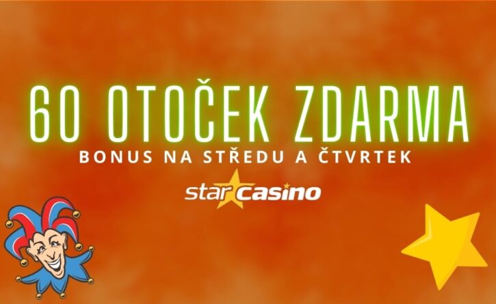 Získej 60 free spinů od Star casina!