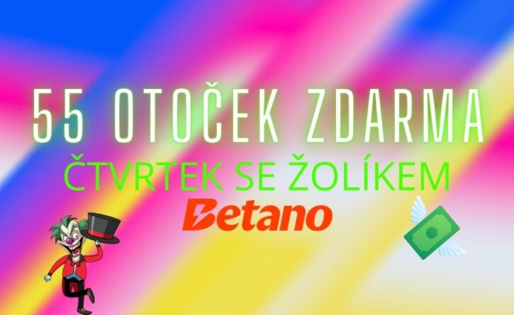 55 free spinů od Betana