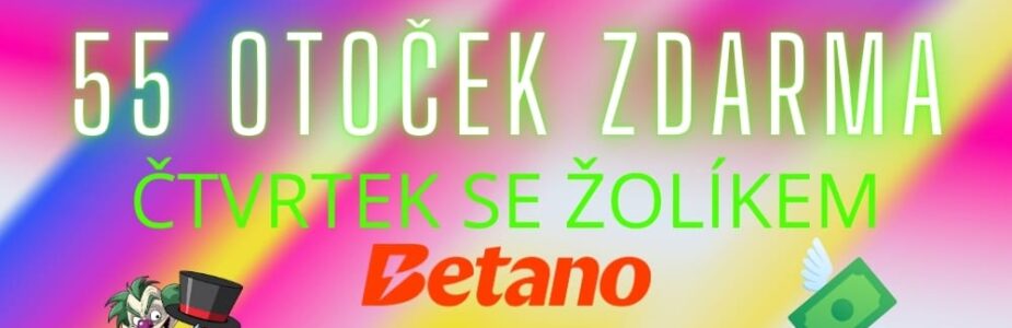 55 free spinů od Betana