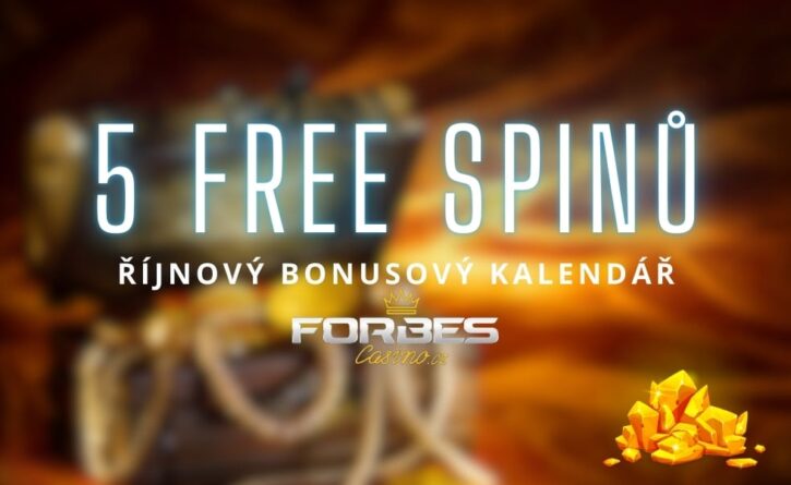 5 free spinů od Forbesu z Říjnového kalendáře!