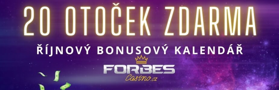 20 free spinů od Forbesu z Bonusového kalendáře