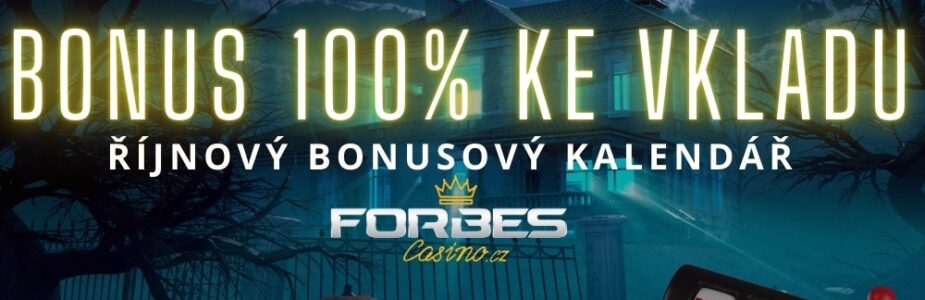 Získej dnes večer 100% bonus ke vkladu ve Forbes!