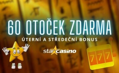 Užij si 60 free spinů ve Star Casinu