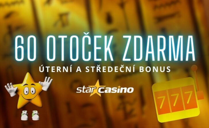 Užij si 60 free spinů ve Star Casinu