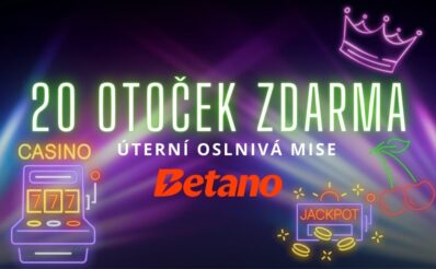 Úterní neonové free spiny u Betana