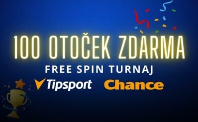 100 free spinů u Tipsportu a Chance