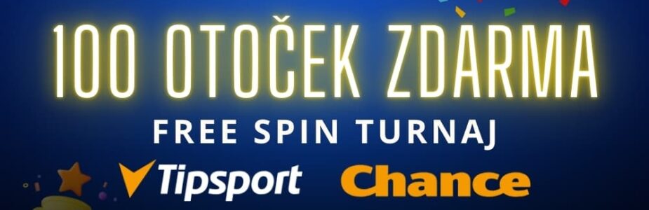 100 free spinů u Tipsportu a Chance