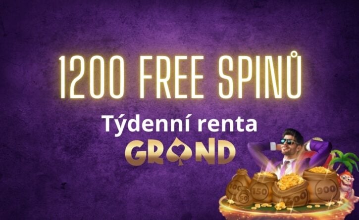 1200 free spinů od Grandwinu