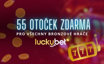 55 free spinů Luckybet