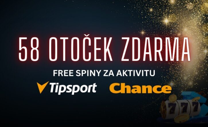 58 free spinů od Tipáče a Chance