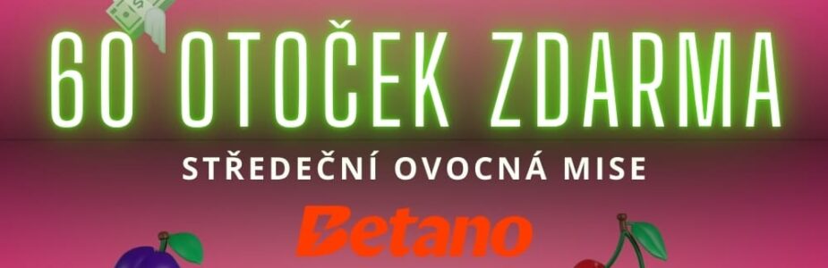 60 free spinů od Betana