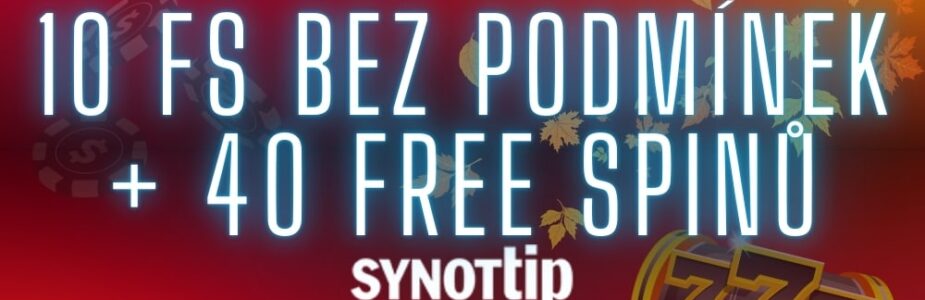 Užij si free spiny bez podmínek u Synottipu