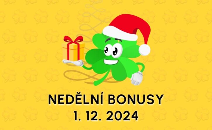 Free spiny a bonusy dnes 1. 12. 2024