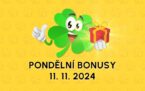 11 free spinů bez podmínek a bonusy dnes 11. 11. 2024