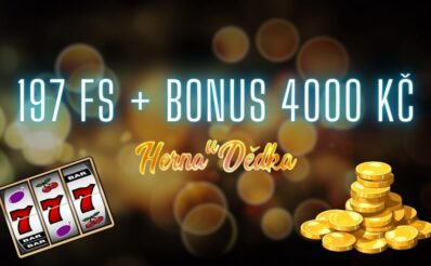 ¨Získej dnes mega bonus a spoustu free spinů v Herně U Dědka!