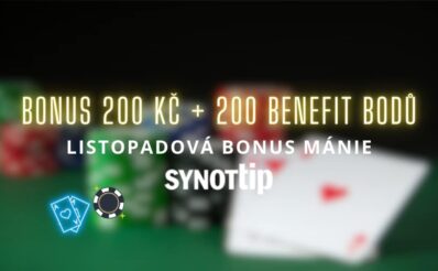 Synot 200 Kč+200 benefit bodů z Bonus mánie