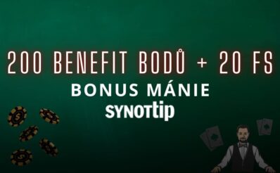 200 Benefit bodů a 20 FS od Synottipu