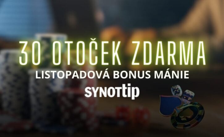 30 free spinů z Bonus mánie u Synotu