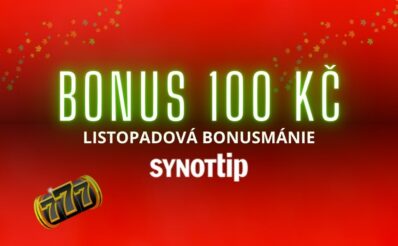 Synottip bonus 100 Kč