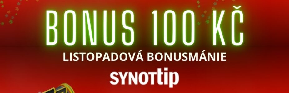 Synottip bonus 100 Kč