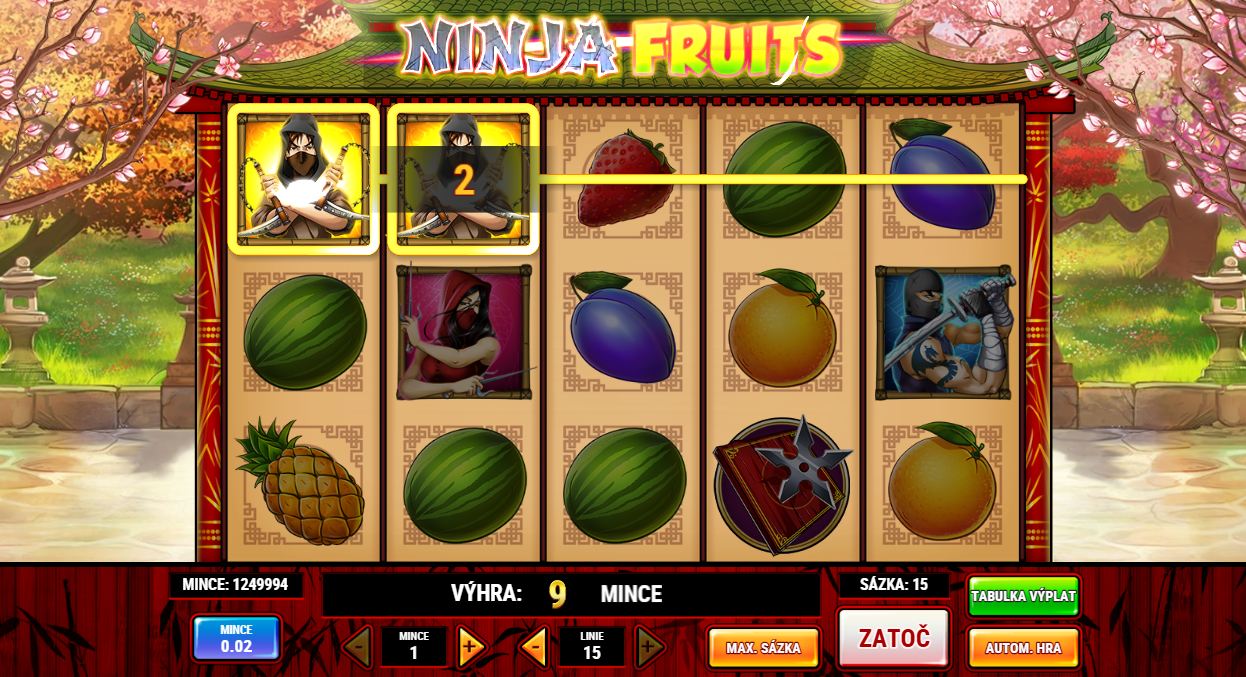 Téma a symboly Ninja Fruits