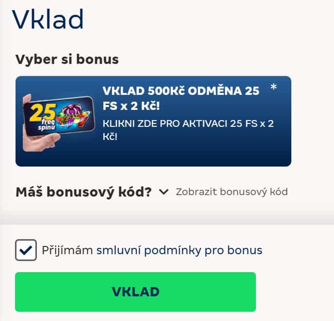 Bonus za vklad MerkurXtip