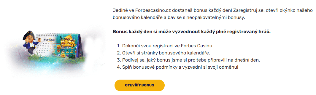 otevři bonusový kalendář od Forbesu