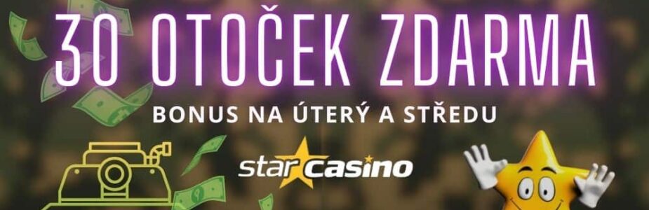 Free spiny na úterý a středu ve Star Casinu