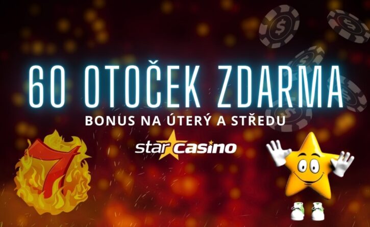 Užij si free spiny v úterý a ve středu u Star Casina