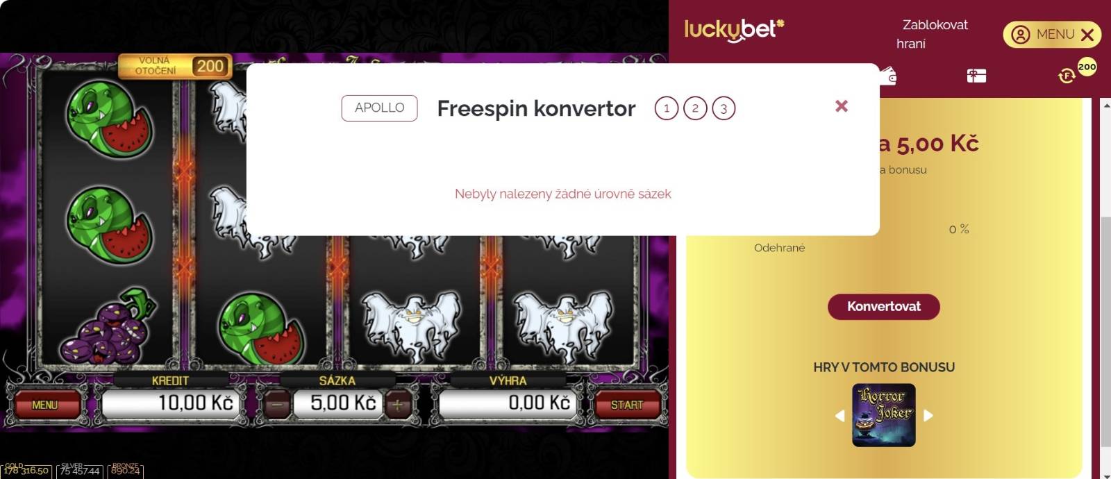 konvertor u luckybet