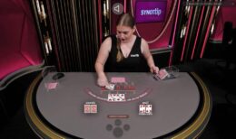 Poker stůl v live casinu Synottip