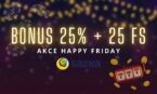 Happy Friday u Sazky: získej 2x 1000 Kč a 25 free spinů k tomu!