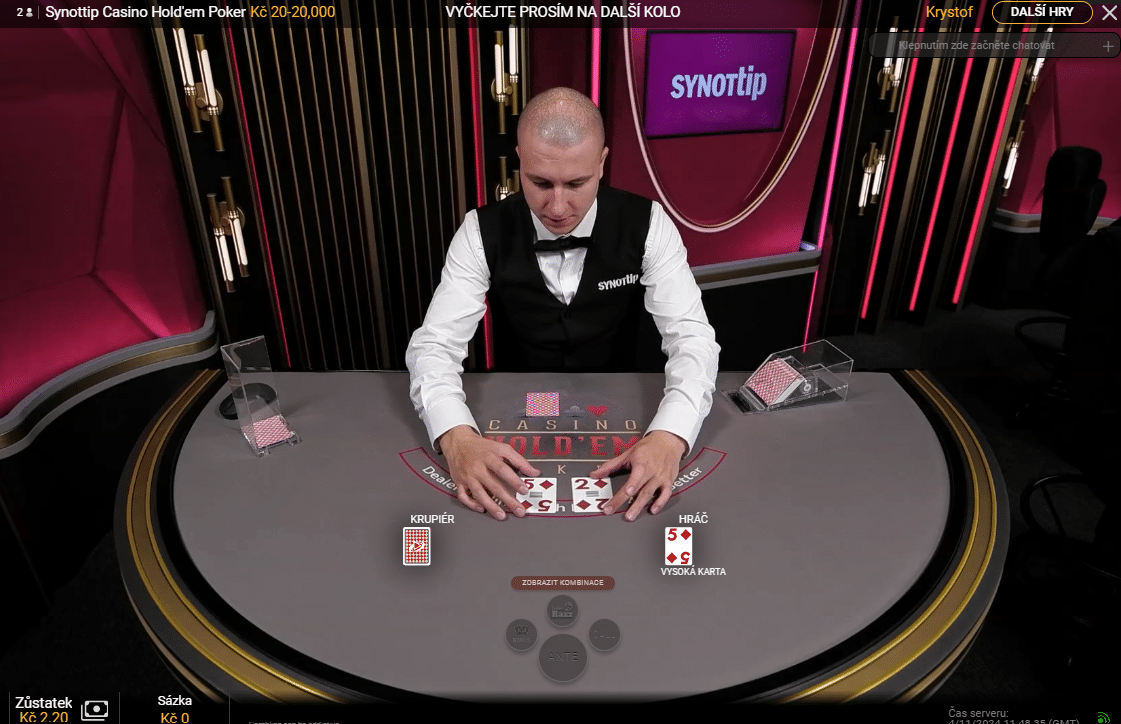 Synottip live Poker