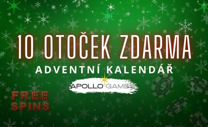 10 free spinů od Apolla z Adventního kalendáře