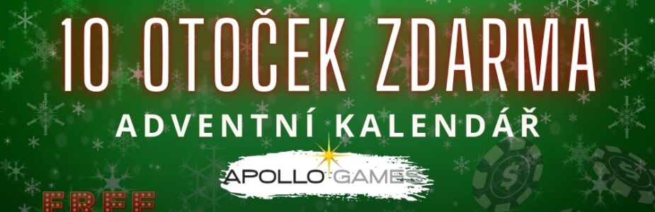 10 free spinů od Apolla z Adventního kalendáře