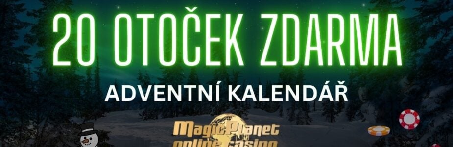 20 otoček zdarma od Magic Planet casina