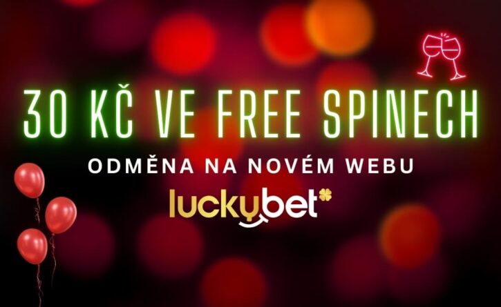 30 Kč ve free spinech od Luckybetu