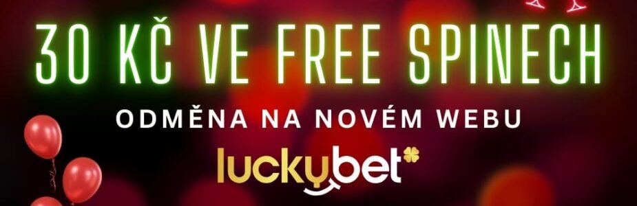 30 Kč ve free spinech od Luckybetu