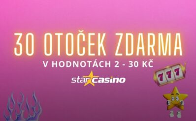 30 free spinů v Star casinu